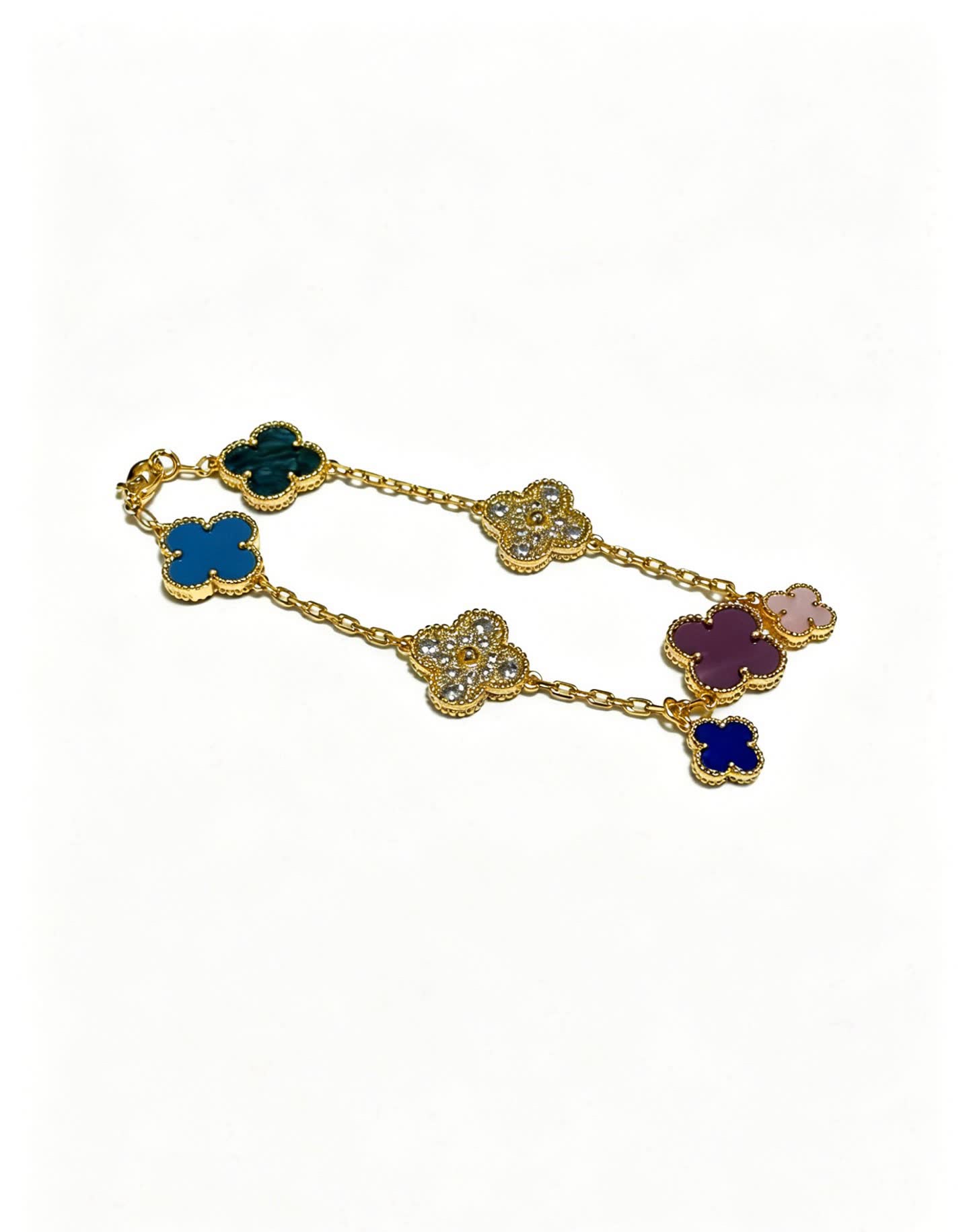 Van Cleef & Arpels Alhambra Multicolor Enamel Bracelet